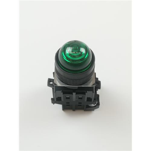 KIT C/ 4 LÂMPADAS PILOTO KOINO KH-2203-TL VERDE 24V 1W SINALIZADOR DE PAINEL Ø22MM