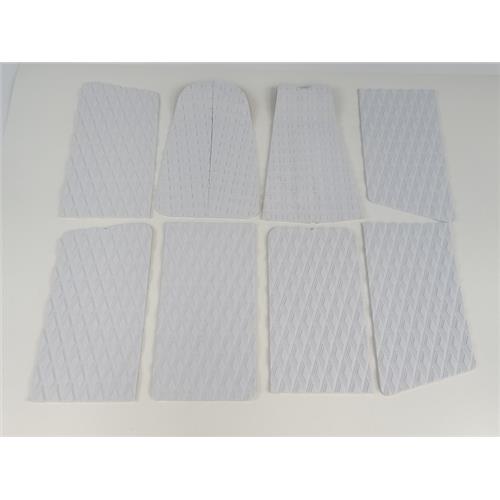 KIT DE BORRACHA ANTI DERRAPANTE P/ PRANCHA DE SURF - CONJUNTO DE 9 PEÇAS (TRACTION PAD 9 PCS SET) - COR BRANCO