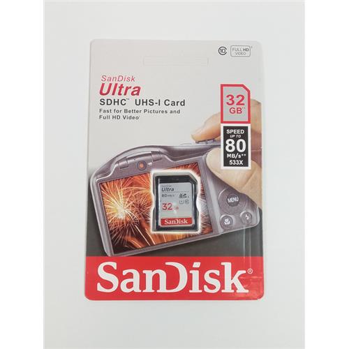 CARTÃO DE MEMÓRIA 32GB SDHC P/ VIDEOS E FOTOS FULL HD 80MB/s P/ CÂMERAS DIGITAIS / CELULARES