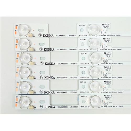 KIT COM 6 BARRAS LED P/ TELEVISORES SEMP TOSHIBA 40"