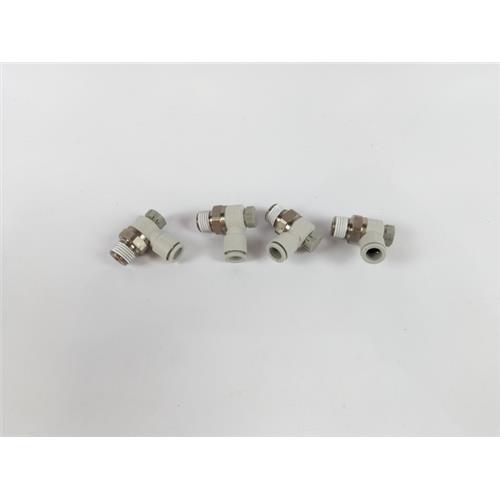 VÁLVULA COTOVELO DE CONTROLE DE SÁIDA ROSCA 8mm - PORTA 1/4"