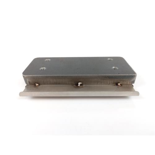 SUPORTE COM BANDEJA 90x15mm - 4 FUROS Ø3mm - 2 FUROS LATERAIS Ø3mm