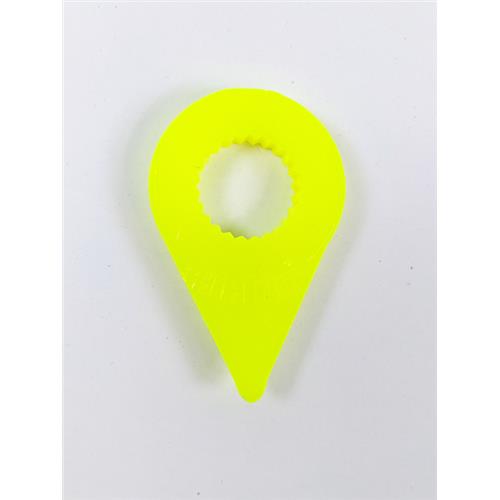 PCT C/ 100 INDICADORES DE MOVIMENTO / SUPERAQUECIMENTO DE PORCAS 17mm - COR AMARELO FLUORESCENTE