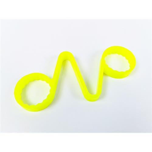 PCT C/ 50 INDICADORES DE PORCAS SOLTAS E SUPERAQUECIMENTO DE PORCAS  P/ RODAS DE VEÍCULOS 28mm - COR AMARELO FLUORESCENTE