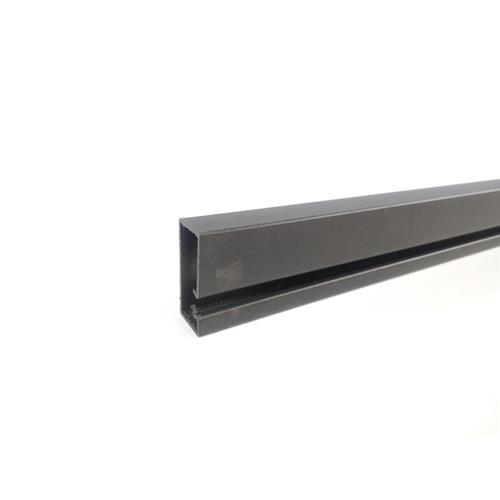 TRILHO SUPORTE P/ PORTAS DE VIDRO EM AÇO 1856mm