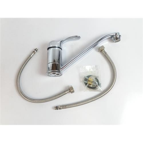 TORNEIRA EM METAL CROMADO C/ MISTURADOR MONOCOMANDO