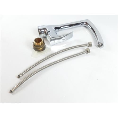 TORNEIRA MONOCOMANDO EM METAL CROMADO C/ MISTURADOR