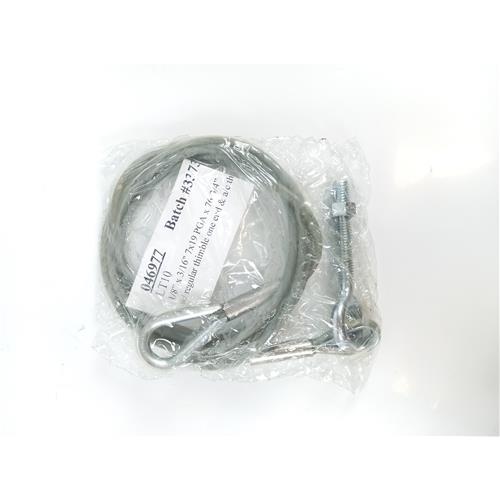 CABO DE AÇO C/ 1.96M DE COMPRIMENTO – PARAFUSO GANCHO DE ROSCA 3/8’’-16G P/ MAQUINA DE SERRALHERIA LT10