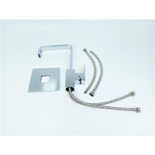 TORNEIRA DE AÇO INOX MONOCOMANDO COM TEMPERATURA QUENTE E FRIA (COM ARRANHÕES)