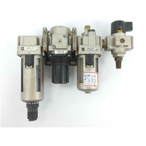 CONJUNTO DE FILTRO MODULAR 1.0MPa/REGULADOR MODULAR 0.05-0.85MPa/LUBRIFICADOR 1.0MPa/VÁLVULA DE FECHAMENTO 0.1-0.8MPa