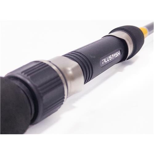 VARA SPIN MOLINETE EM FIBRA DE VIDRO TUBULAR 2 PARTES E PASSADORES DE CERÂMICA 1,68m 10-20lb - AMARELO