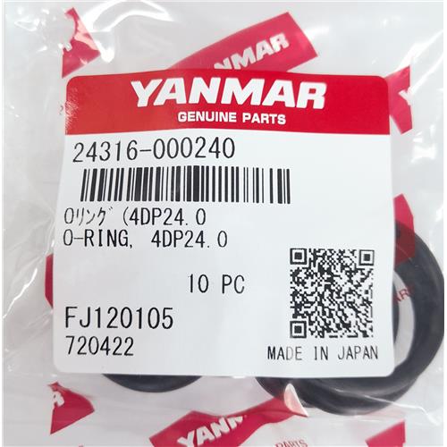 KIT C/ 10 ANEIS DE VEDAÇÃO C/ ØINTERNO 24MM ESPESSURA DO ANEL  3,5MM P/ MOTOR 6EY18ALW DIESEL