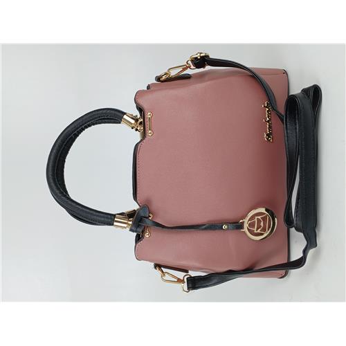 BOLSA FEMININA TIRACOLO TRANSVERSAL ROSA POLIURETANO