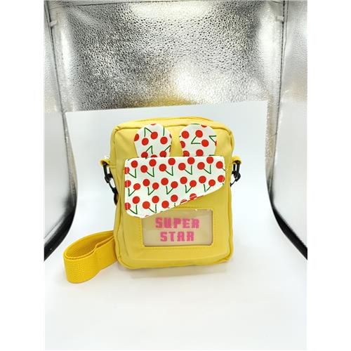 MINI BOLSA DE FRUTINHA AMARELO 20x19cm - 1 DIVISÓRIA INTERNA / ALÇA 60cm