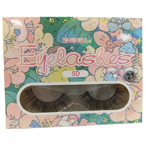 CILIOS POSTIÇOS DE PLASTICO 5D 021 COM 2 UNIDADES