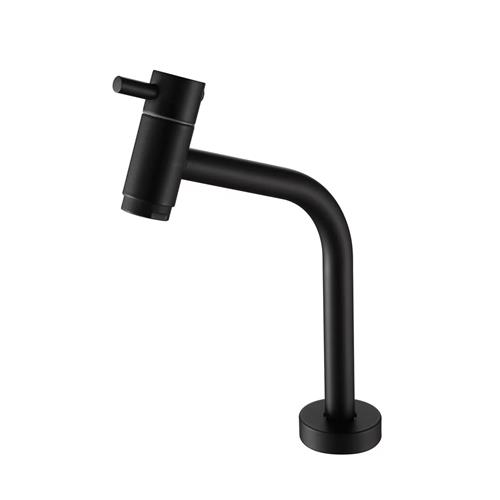 TORNEIRA PRETA FRIA PARA BANCADA 1/4 DE VOLTA