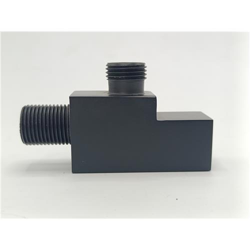 DESVIADOR QUADRADO PARA CHUVEIRO/DUCHA PRETO DE METAL