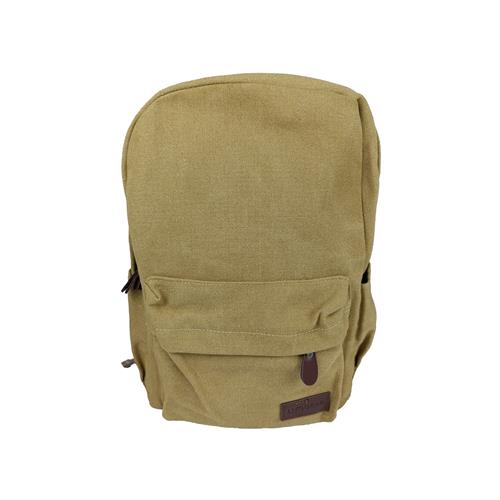 MOCHILA COR : MARROM CLARO / 4 COMPARTIMENTO EXTERN