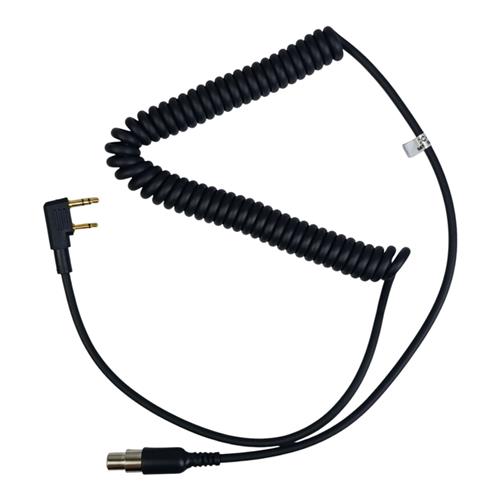 CABO ADAPTADOR EM ESPIRAL P/ CONECTAR RÁDIOS PORTÁTEIS DE 2 PINOS AOS HEADSET RUGGED