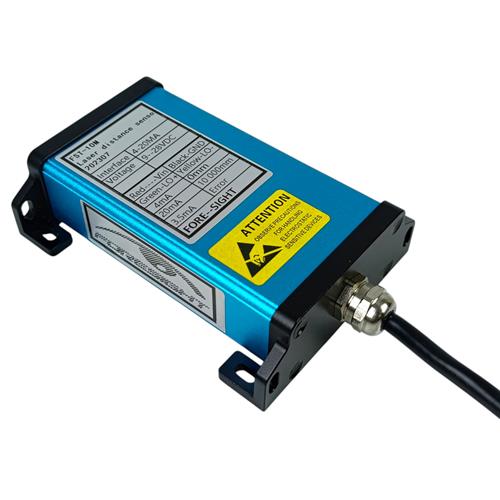 SENSOR LASER DE DISTÂNCIA 10M, SAÍDA 4-20MA, ALIMENTAÇÃO 9-28VDC PARA AUTOMAÇÃO INDUSTRIAL - CABO 1M