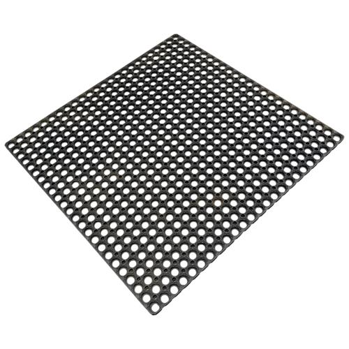 TAPETE INDUSTRIAL DE BORRACHA VAZADA ANTIDERRAPANTE 1,00 X 1,00m - 18mm