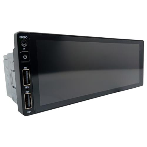 CENTRAL MULTIMÍDIA 6,68" TOUCHSCREEN 2GB 64GB FLASH CARPLAY ANDROID AUTO BLUETOOTH USB (4*45W)