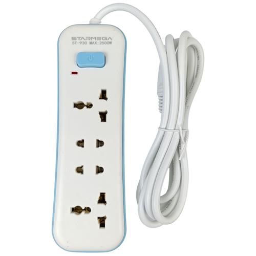 FILTRO DE LINHA BIVOLT 10A 2500W COM 4 TOMADAS E INTERRUPTOR - CABO 1,80M