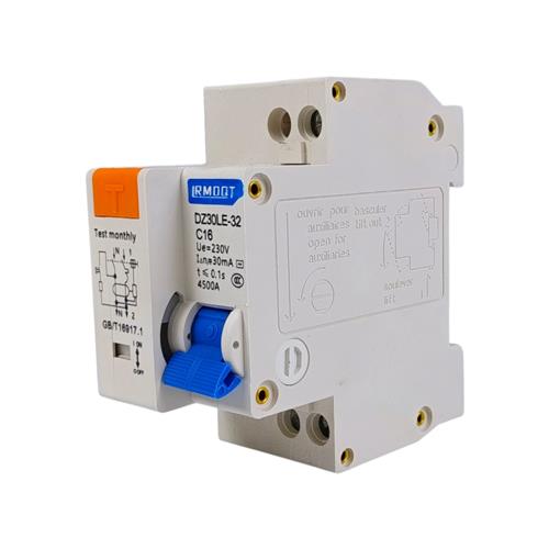 DISJUNTOR DR DIFERENCIAL RESIDUAL RCBO DZ30LE-32 C16 16A 30MA 230V 1P+N