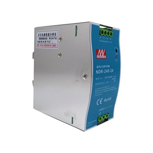 FONTE CHAVEADA INDUSTRIAL NDR-240-24 24V 10A 240W PARA TRILHO DIN 200-240V AC