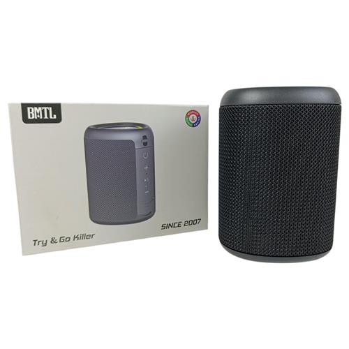 CAIXA DE SOM PORTÁTIL RECARREGÁVEL BLUETOOTH TWS IPX5 LUZES RGB USB-C AUX CARTÃO MICROSD