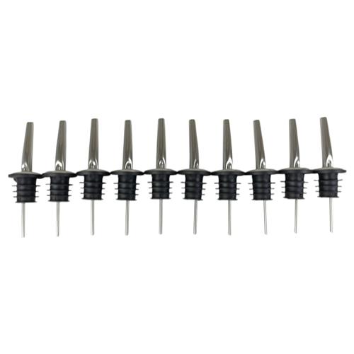 KIT 10 BICOS DOSADORES DE BEBIDAS EM AÇO INOX PARA GARRAFAS BAR BARTENDER COQUETELARIA