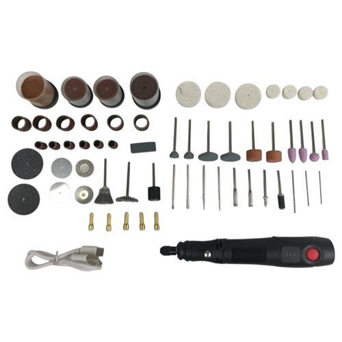 MINI RETÍFICA ELÉTRICA PORTÁTIL SEM FIO KIT 134 PEÇAS COM BROCAS DISCOS E PONTAS PARA CORTAR LIXAR POLIR E GRAVAR