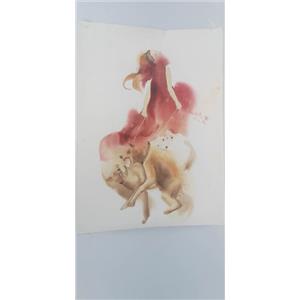 PINTURA DE A.ALARCÓN 2013 - MULHER PASSEANDO COM CACHORROS