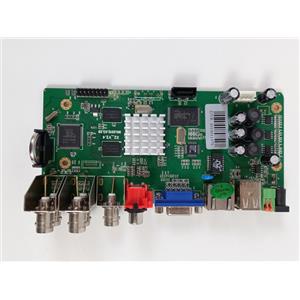 PLACA MÃE P/ DVR 4 CANAIS - 2 PORTAS USB/ 1 PORTA VGA 15 PINOS/ 1 ENTRADA RJ45