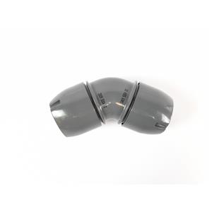 CONECTOR COTOVELO 45° DE ALUMÍNIO P/ TUBO DE AR - Ø75xØ50mm