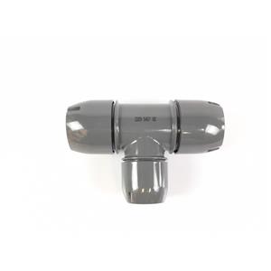 CONECTOR T P/ TUBOS DE AR - CONEXÃO HORIZONTAL  Ø75xØ50mm  - VERTICAL Ø61xØ40mm