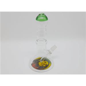 Bong De Vidro Redondo - 18cm Reggae / Bob Marley