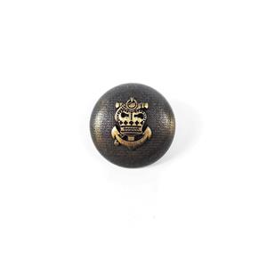 KIT 10x BOTÕES METÁLICOS PRETO MESCLADO DOURADO BRASÃO Ø20mm