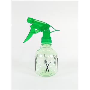 BORRIFADOR PLÁSTICO 175ML P/ CABELEREIRO - COR VERDE