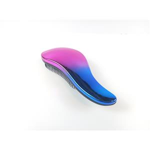 ESCOVA P/ DESEMBAÇAR CABELO ANATÔMICA EM FIBRA DE POLIÉSTER ELÁSTICO - COR PINK/AZUL