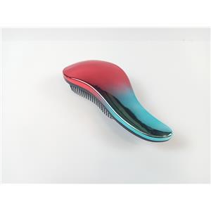ESCOVA P/ DESEMBAÇAR CABELO ANATÔMICA EM FIBRA DE POLIÉSTER ELÁSTICO - COR VERMELHO/VERDE
