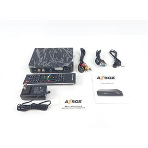 KIT RECEPTOR DE SATÉLITE AZBOX DC 12V   2.0A C/ CABO DE ENERGIA E CONTROLE + CABOS DE CONEXÃO