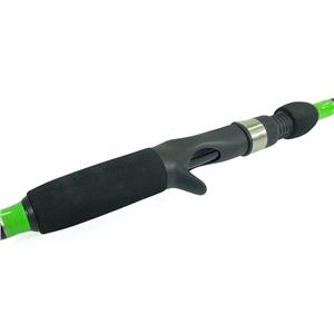 VARA SPIN CARRETILHA EM FIBRA DE VIDRO TUBULAR 2 PARTES E PASSADORES DE CERÂMICA 1,68m 10-20lb - VERDE