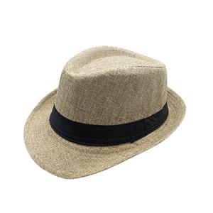 CHAPÉU PANAMÁ DE POLIESTER COR BEGE  - CIRCUNFERÊNCIA 52cm