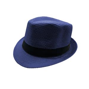 CHAPÉU ESTILO PANAMÁ 100% FIBRA VEGETAL COR AZUL  - CIRCUNFERÊNCIA 54cm