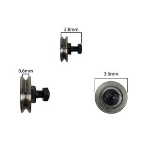 2 POLIAS HEPCO MOTION 3.6MM X 2.8MM COM POLIA EM V DE 0.6MM