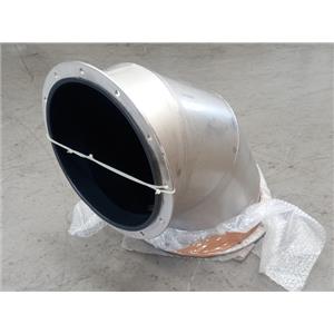 TUBO CURVADO 90° 4 SEGMENTOS EM AÇO INOX 304 REVESTIMENTO INTERNO HALAR ECTFE 2 SAÍDAS ØEXTERNO 430mm / ØINTERNO355mm