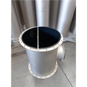 TUBO DE AÇO INOX 304 REVESTIMENTO INTERNO HALAR ECTFE - 3 SAÍDAS - Ø INTERNO 490mm - SAÍDA LATERAL Ø310xØ240mm