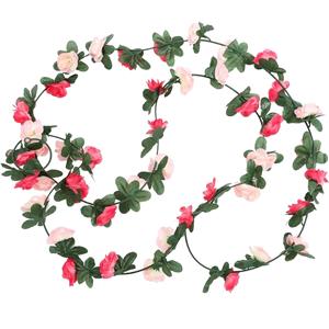 PLANTA ARTIFICIAL ROSA CLARO/ESCURO DE 2MTS P/ DECORAÇÃO