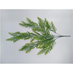 PAR DE FOLHAS SAMAMBAIA ARTIFICIAL DE 72x64cm 5 GALHOS NA BASE P/ DECORAÇÃO